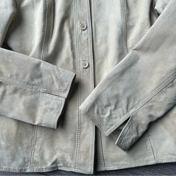 Stormtech Tan Suede Leather Lightweight  Jacket - Picture 9 of 16